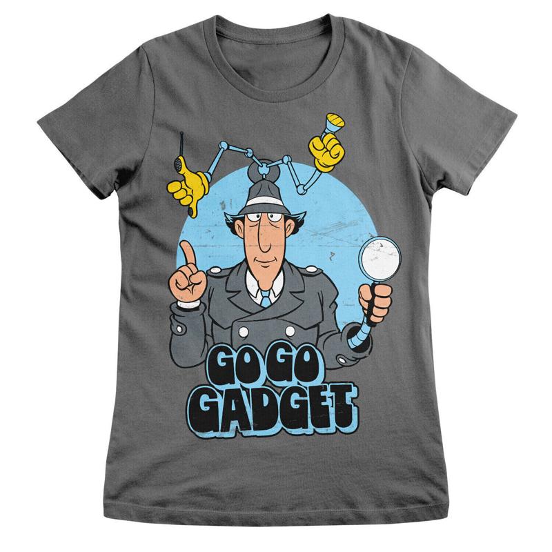 Женская футболка OfficialUnisex с лицензией Инспектора Гаджета Go Go Gadget