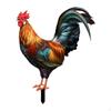 Decorative Garden Insert, Hen Animals Stakes, Vivid Metal Statue Chicken Stake