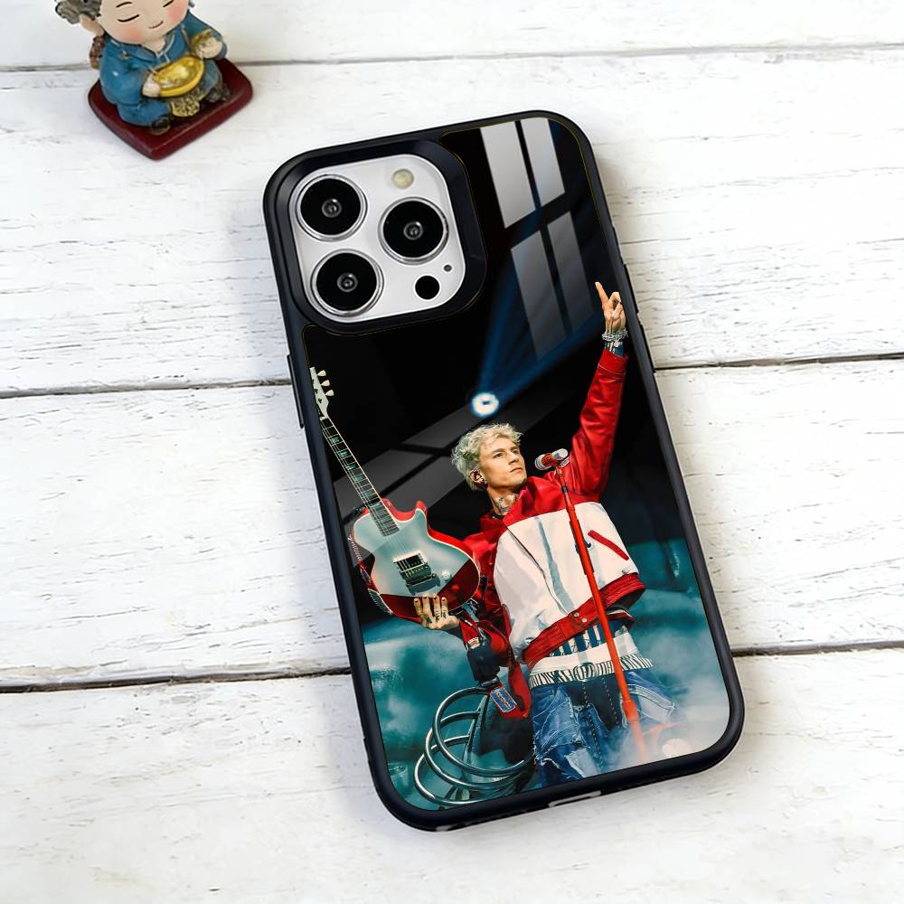 Чехол для телефона MGK Machine Gun K-Kelly для iPhone17,16,15,14,13,12,11 Plus,Pro Магнитный Для Magsafe Беспроводной Зарядки