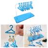 1 Set Acrylic Earring Holder with Mini Hangers Colorful Coat Hanger Shape Earring Display Stand with Mirrored Base