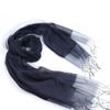 Ruifeng Navy Blue Silk Cotton Plain Double-layer Scarf, Brand Wind Tail Goods Delivery