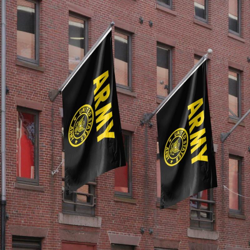 United States Army Pattern Printing Flag Polyester Fabric With Silk Screen Printing For Patriot Decor