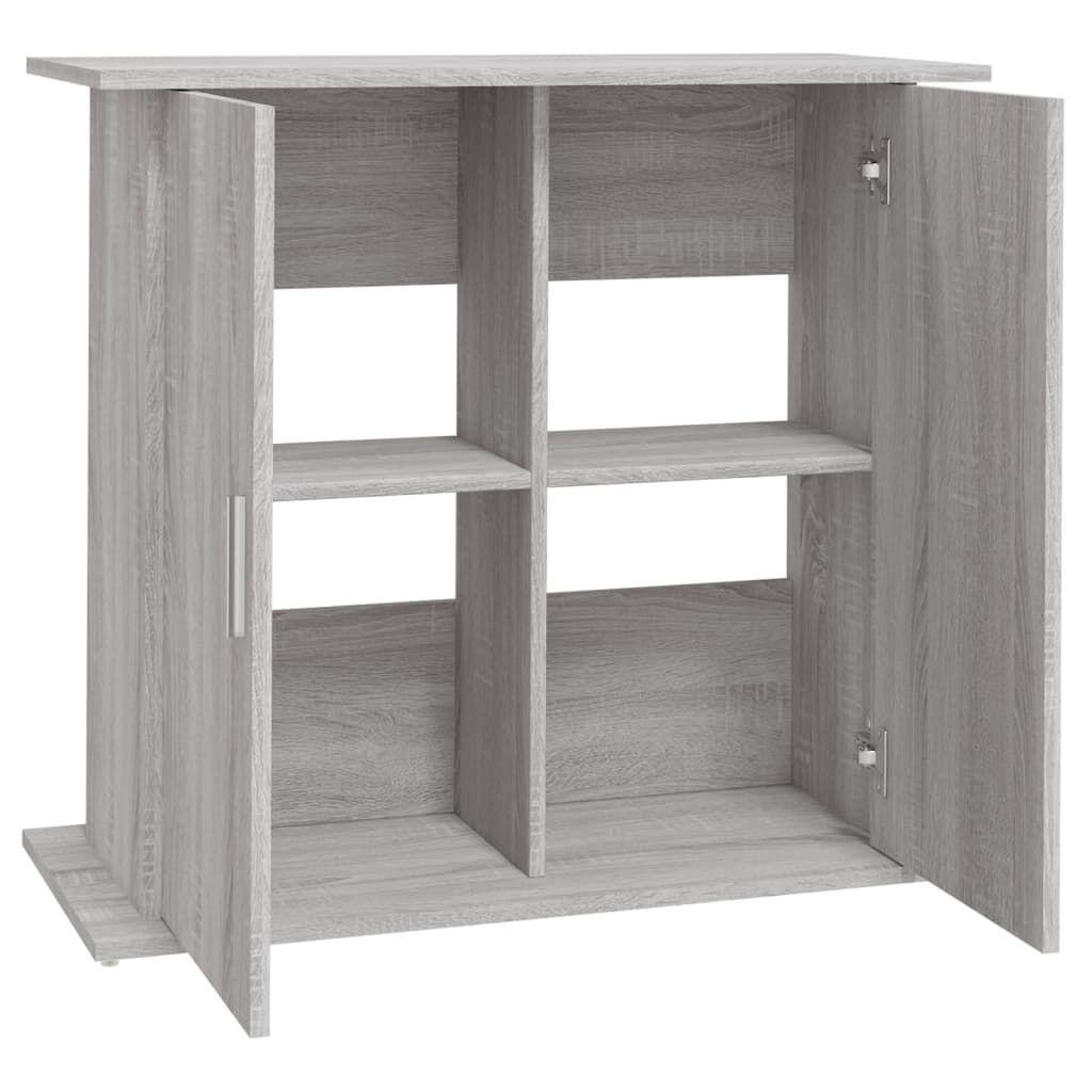 vidaXL Aquarium Stand Sonoma Gray 81x36x73 cm Engineered Wood