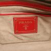 Б/у Сумка PRADA 2-в-1 BL0713 холст кожа Бежевый Красный Б/у Женская
