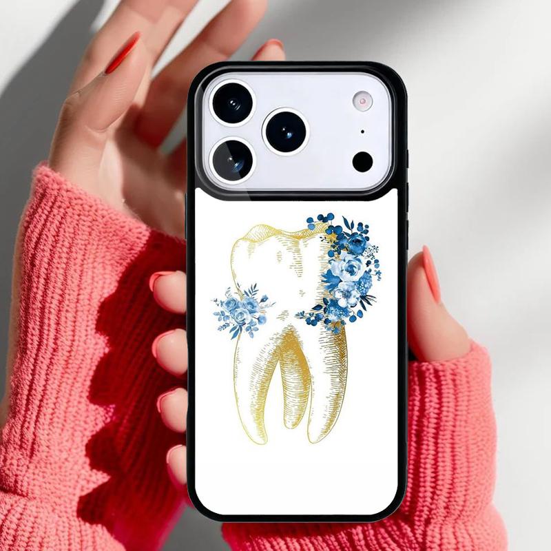 Чехол для телефона с изображением стоматолога, зуба для iPhone 17 16 15 14 13 Pro Max Задняя крышка для 12 11 Pro Coque
