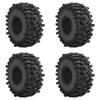 4 шт. 1,9-дюймовые шины для радиоуправляемого краулера, резиновые шины с пенополиуретановой вставкой для радиоуправляемого краулера 110 SCX10, черные