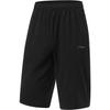 Li Ning Fitness Series Solid Color Breathable Comfortable Casual Shorts Men Shorts Black AKYU011-1