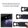 Portable Jeweler Loupe with LED Light Pocket Size Diamond Magnifier Compact Jewelry Magnifier for Jewelry Coins & Stamps