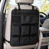 YUMENO seat back pocket car storage MOLLE compatible rear headrest small item holder tissue case hanging easy installation black