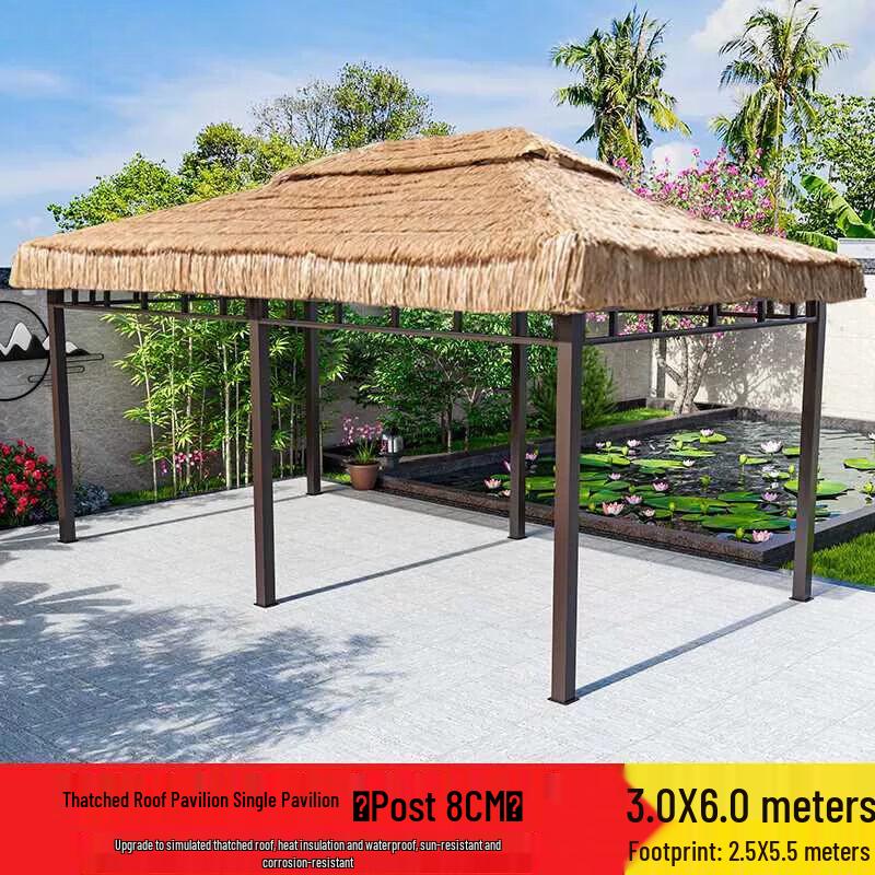 Outdoor Thatched Gazebo Pavilion
