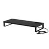 SANWA SUPPLY Monitor Stand with Outlet (W600, Black) MR-LC212BK