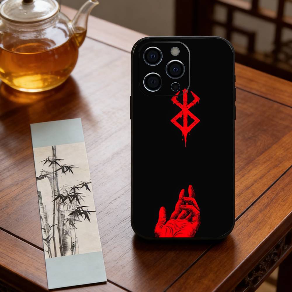 Чехол для телефона Аниме B-Berserk Силиконовый Мягкий Для IPhone 17 16 15 14 13 12 11 X XR Plus Pro Max Plus