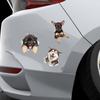 3D Наклейка Царапины Наклейка Реалистичный Щенок Декоративная Наклейка Автомобиль Электромобиль Кузов Ноутбук Холодильник Туалетная Наклейка