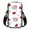 Cute Dalmatian Puppy Heart Pattern Crossbody Phone Bag, Festive Winter Animal Print Shoulder Pouch, Christmas Gift Aesthetic Cell Phone Purse for Wome