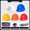 Iron Head Kung Fu Classic V-Shaped Breathable Anti-Smash Safety Helmet with Printing for Construction and Labor Protection.