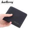 PU Leather Stripe Short Wallets for Men Business Vintage Design Coin Purse Fashion Card Holder Purses Wallet