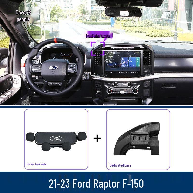 Car Phone Holder for Ford F-150 Raptor - Navigation Mount Accessory