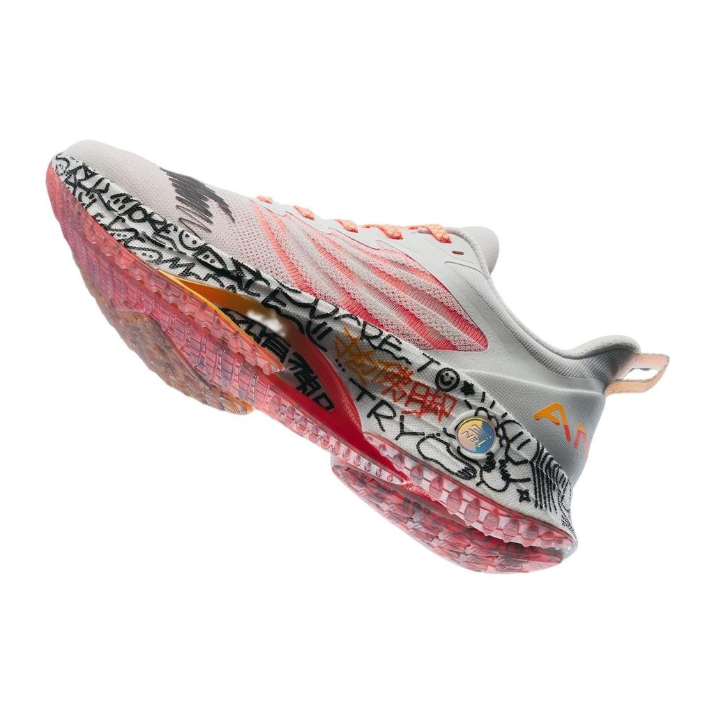Anta Mach 3.0 Limited Edition Professional Racing Shock Absorbing Прочные низкие кроссовки для бега для мужчин белые розовые 112325583S-9