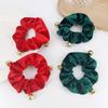 European and American Christmas Style Velvet Bell Scrunchie Hair Accessory