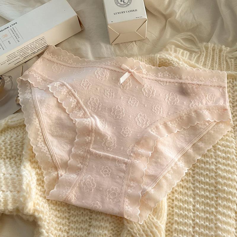 5A Grade Baby Cotton Underwear with Antibacterial Crotch Comfortable Waist Briefs Seamless Breathable Pure Cotton Women's Triangle Panties