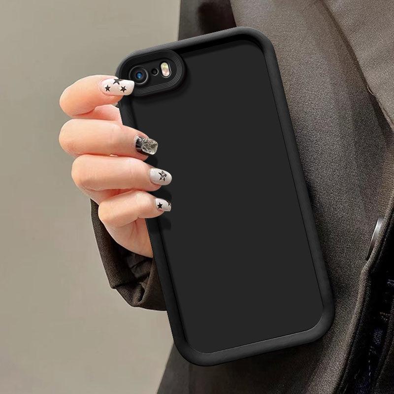 Для Apple iPhone 5 Чехол Чехол для телефона Apple iPhone 5S Матовая задняя крышка Защита с ощущением кожи Противоударный чехол