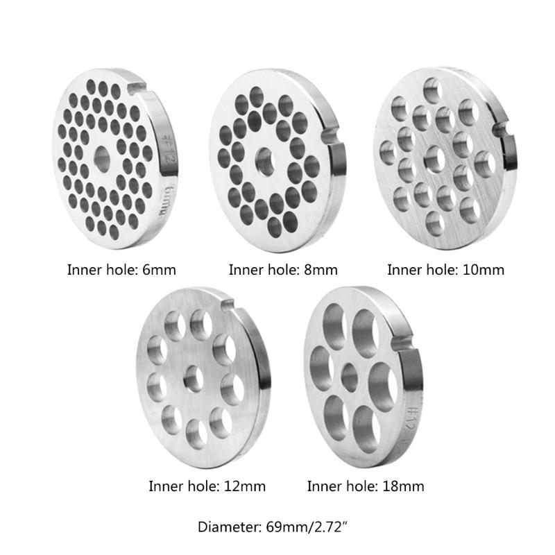 6 мм/8 мм/10 мм/12 мм/18 мм отверстия мясорубки части кухонный прибор мясорубка измельчитель пластина нож диск 55KF