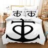 3D Anchor Bedding Set Luxury Quilt and Pillow Case 2/3pcs AU180 * 210 Single/Double Bed Holiday Gift Soft Home Textile