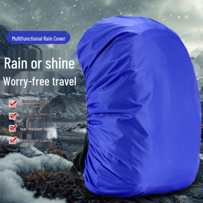 Portable Waterproof Outdoor Backpack & Dust Cover with Drawstring