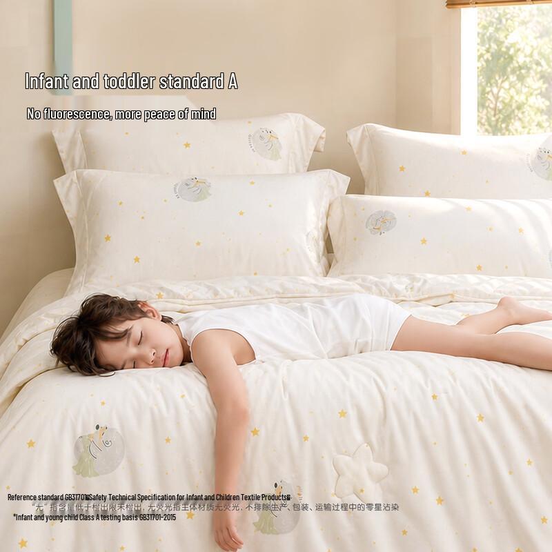 Luolai Kids Class A Antibacterial Silk Summer Quilt