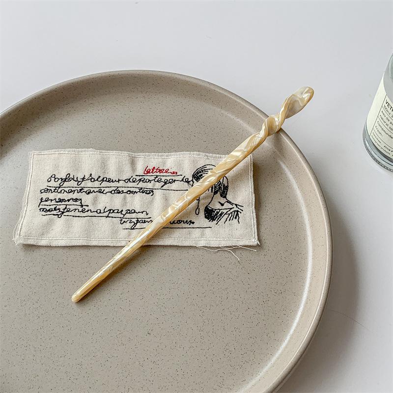 Ацетатная заколка для волос «Русалочка»: Женская современная прическа ципао, простая повседневная прическа в древнем стиле 2022