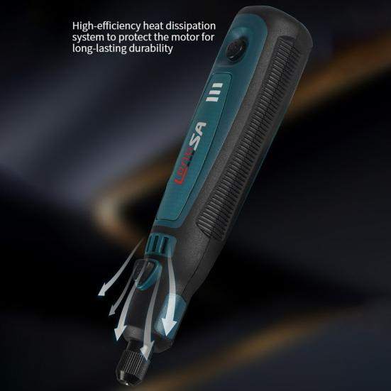 1 комплект, электрическая шлифовальная машина, перезаряжаемая, 3-ступенчатая, микроповоротный инструмент, нефритовая резьба, беспроводная шлифовальная машина, гравер, ручка для мастерской