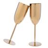Wine Glass 2 Piece Gold, 350ml Wine Goblet Champagne Glasses for Party, Home, and Restaurant Perfect for Juice, Champagne