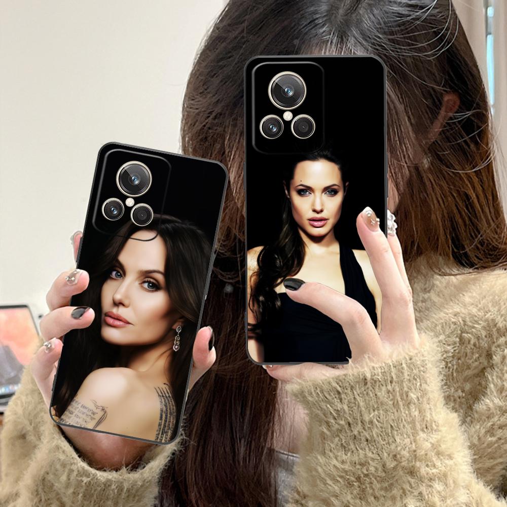Angel Jolie Mobile Cell Phone Case for Realme 15 14 13 12 11 10 9 Pro Plus T i Lite 5G Colorful Printing Cover Smartphone Luxury