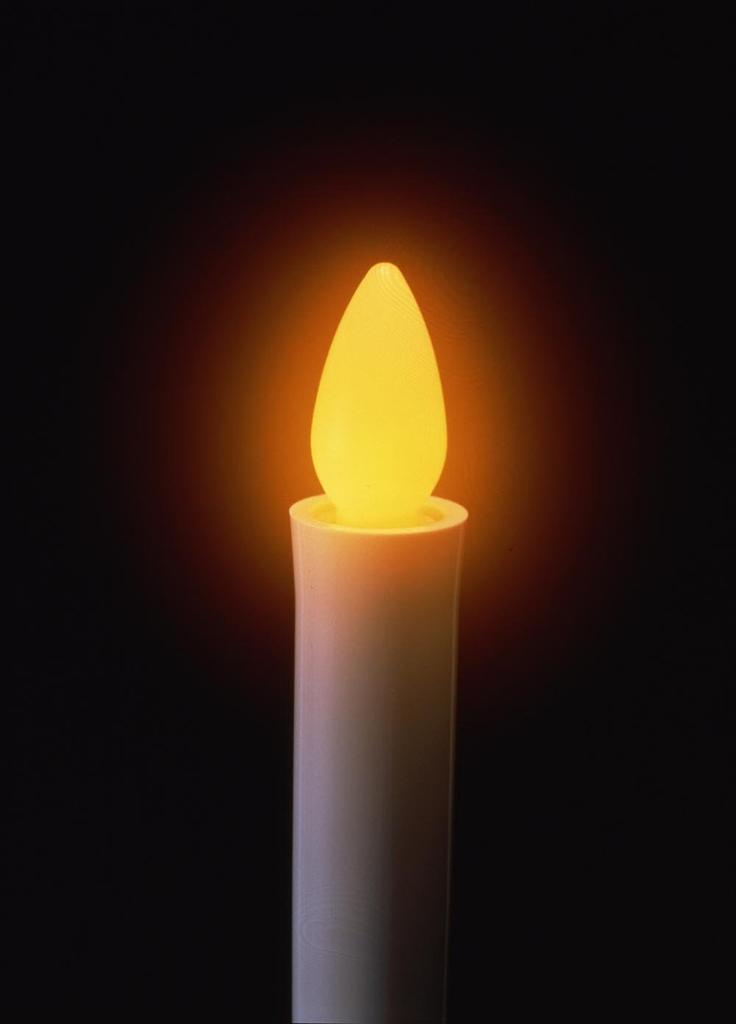 Asahi Denki Kasei Smile Kids Electric Candle with Stand, Small, Brown, ARO-4202