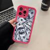 USD Доллар Утолщенный ТПУ Чехол для Мобильного Телефона для iPhone 17 16 15 14 13 12 11 Air Pro Max Plus Цветной Чехол
