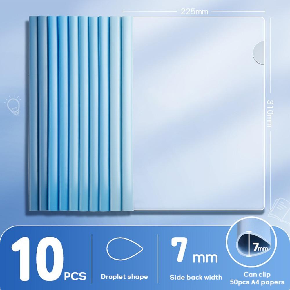 10 шт./комплект Вытяжной стержень Папка для файлов формата А4 Водонепроницаемый Офисный органайзер для документов Зажим для хранения контрольных работ Студенты
