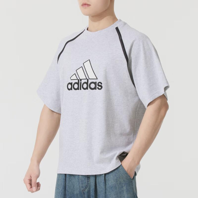 Adidas BADGE OF SPORT T Shirt Men's Gray IM7839