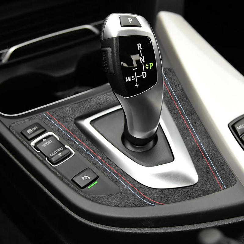Top Suede For BMW F30 F34 (2013-2018) F36 (2014-2019) Gear Shift Panel Trim Frame Sticker Anti Scratch Car Interior Accessory