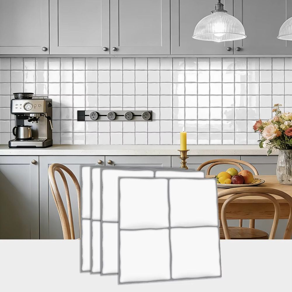 Самоклеящиеся обои с мраморной текстурой Легкие DIY Плитка для фартука 3D Плиточные наклейки Туалет