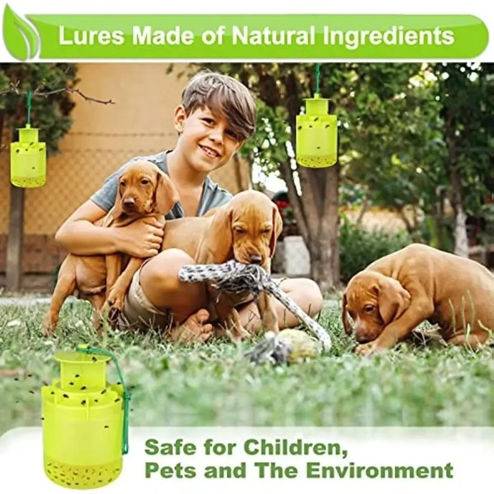 Pest Control Fly Catcher Reusable Fly Trap Creative Flytrap Cage  For Outdoor Garden Farm