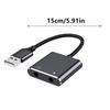 USB To 3.5mm Jacks Sound Adapter External Stereo Sound Card for /PC/Laptop Microphones USB To Headphone Adapter