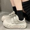 Xiaohongshu Recommends Ugly Cute Bread Little White Shoes Women's New Korean Version Muffin Shoes Versatile Velcro Sports and Leisure Shoes