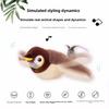 Игрушка для кошек, трясущаяся воробьем, перезаряжаемая через USB, электрическая, для кошек, интерактивная, для собак, от скуки, для домашних животных, плюшевая игрушка