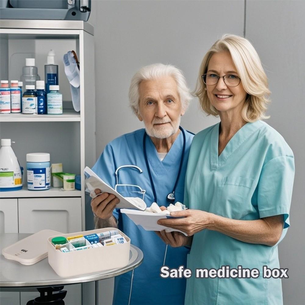 С кодовым замком Медицинский запирающийся ящик Безопасный контейнер для закусок Футляр для лекарств Дом Офис Путешествия