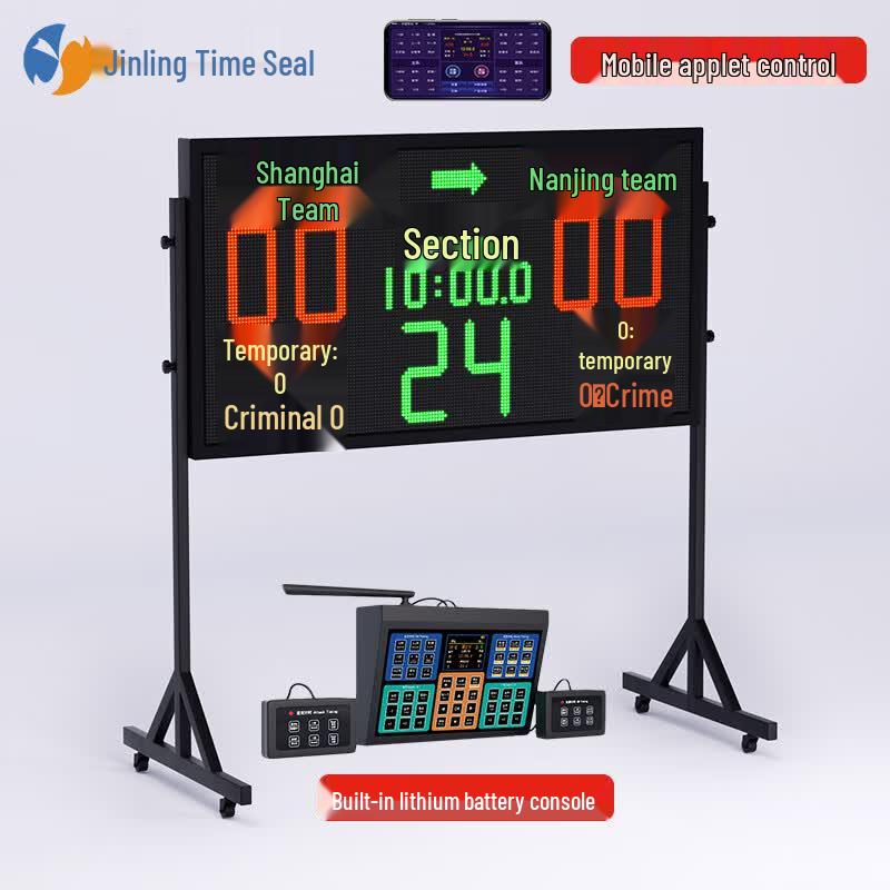 Jinling Shiyin LQ36A Basketball Electronic Scoreboard with 24-Second Shot Clock