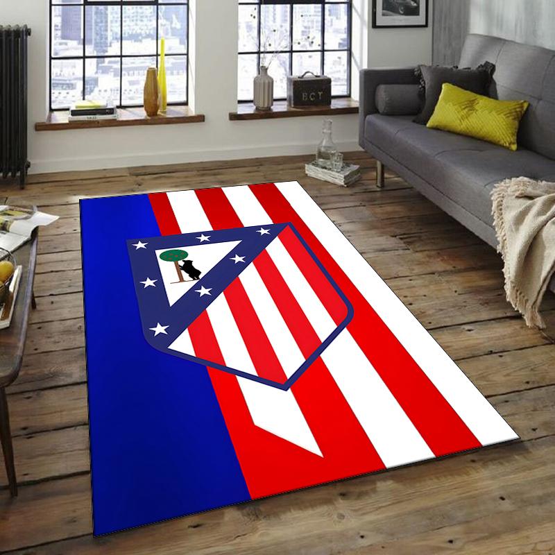 1pc Football Team Design Area Rug - Non-Slip, Soft & Cozy Floor Mat for Living Room, Bedroom, Office - Indoor/Outdoor Decorative Carpet