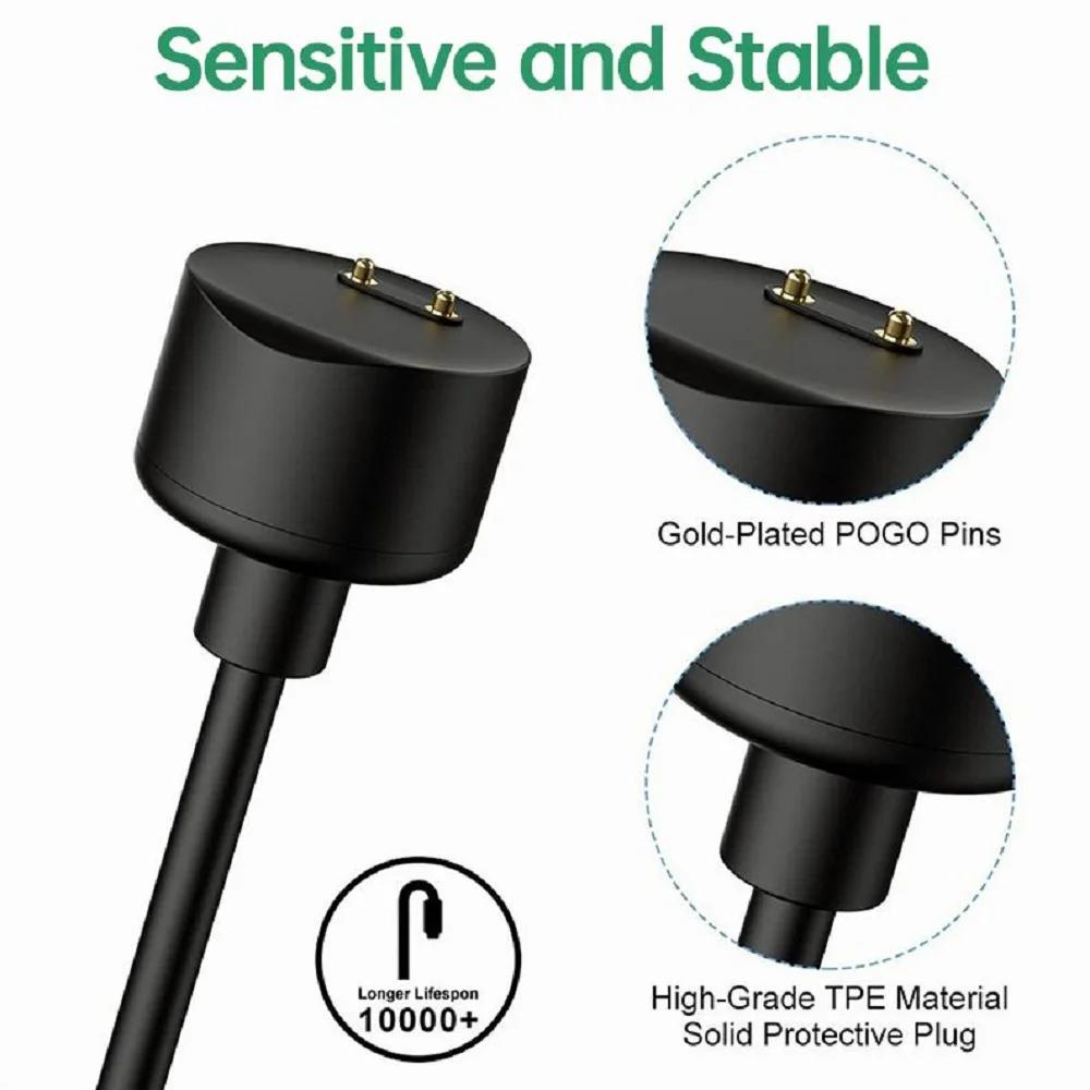 Магнитный USB-кабель для зарядки для Xiaomi Mi Band 2 3 4 5 6 7 Smart Сменный Портативный Кабель для Зарядки и Передачи Данных