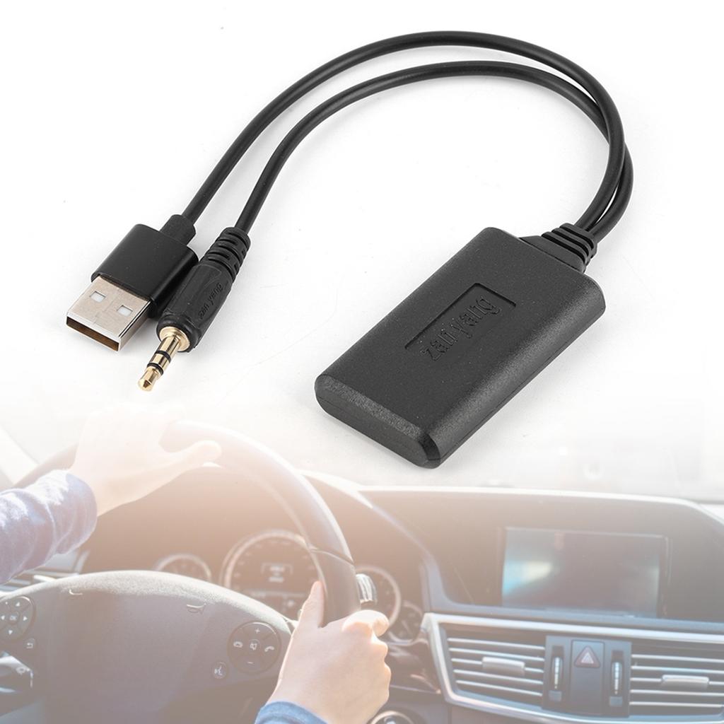 3.5mm0.14in Car AUX Audio Cable Wireless Bluetooth Receiver Adapter HIFI Stereo Music Auto