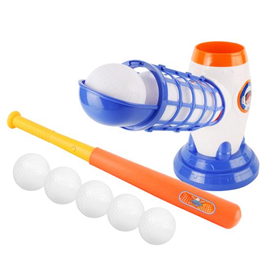 Kids Baseball Pitching Machine Independent Training Simple Operation Auto Release Battery Powered Baseball