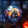 2D Holiday Pendants Halloween Acrylic Stained Glass Window Decorations Garden Decorations Home Porch Decorations